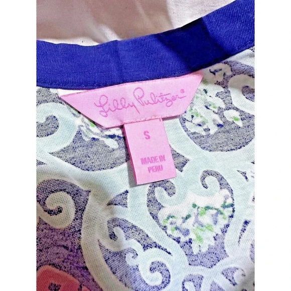 Lilly Pulitzer Sz S Women's Robyn Behind the Gate Short Sleeve Midi Dress Bling - Picture 3 of 4